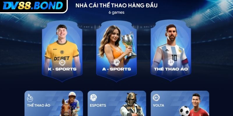 Tổng quát về sảnh A Sports DV88
