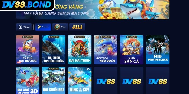 Tổng quát sảnh bắn cá Techplay DV88
