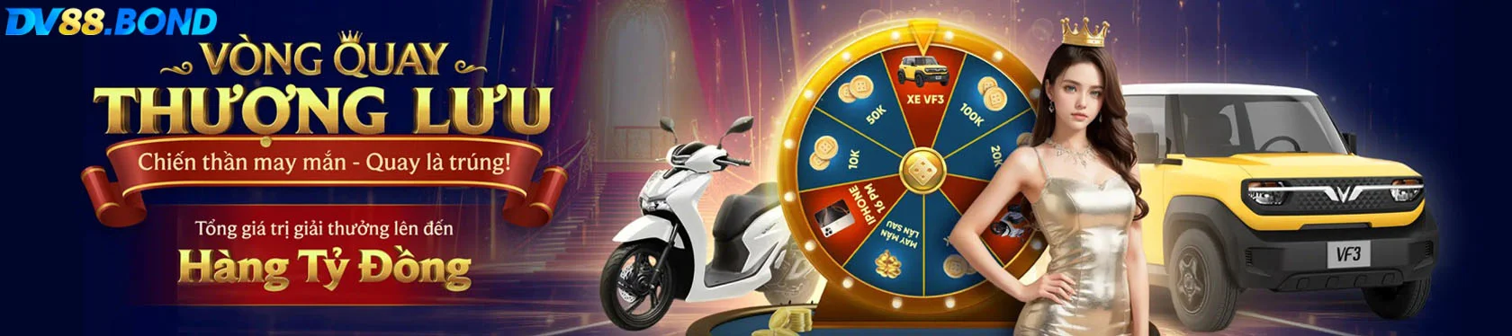 Vòng quay thượng lưu - Chiến thần may mắn quay là trúng